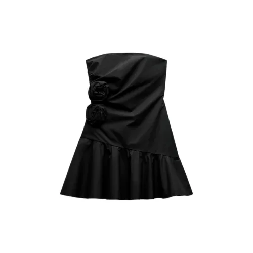 ZARA Sleeveless Dresses Women's Black