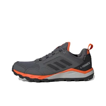 Adidas Terrex Agravic Tr Gore-Tex Trail Slip-Resistant Low-Top Trekking Shoes Men's Gray Black Orange
