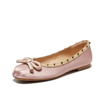 ST&SAT Women's Casual Shoes Pink Apricot Silver