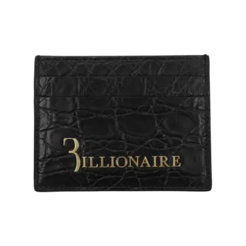 BILLIONAIRE BOYS CLUB Caiman Crocodile Card Holder Men's Black