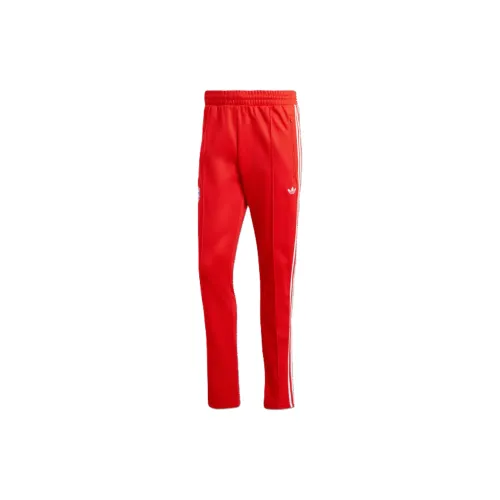 Adidas FC Bayern Beckenbauer Track Soccer Bottoms Men's Red