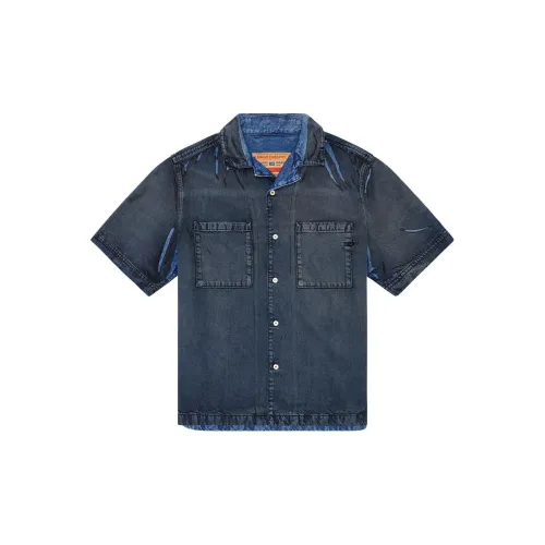 DIESEL Shirts Men Dark Blue