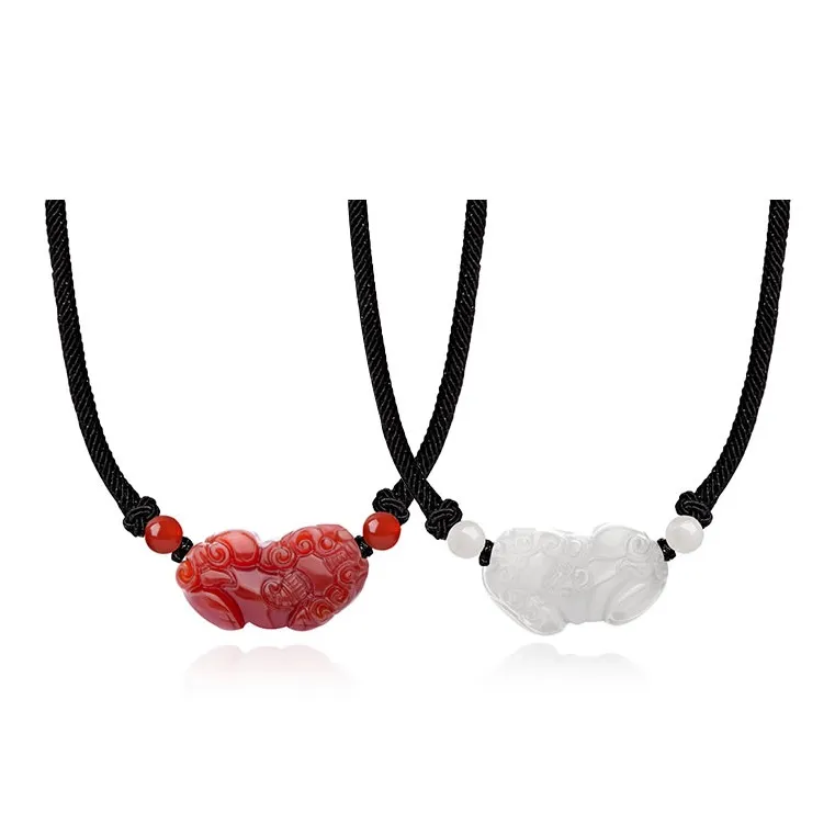 Zheng Baifu Chalcedony Jade Necklaces Unisex-6