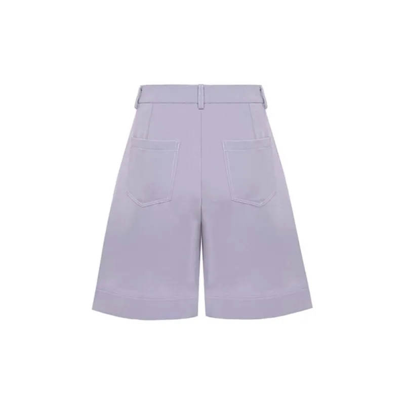 VALLEYOUTH Casual Shorts Unisex Smoke Purple-1