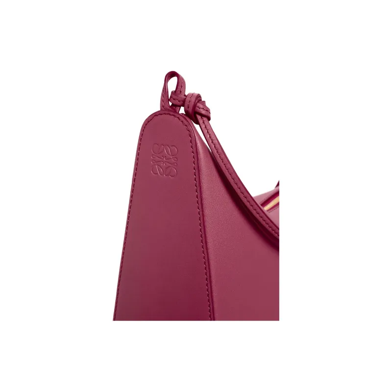LOEWE Cow Leather Hobo Bag Handbag Shoulder Bag Women's Crimson-6