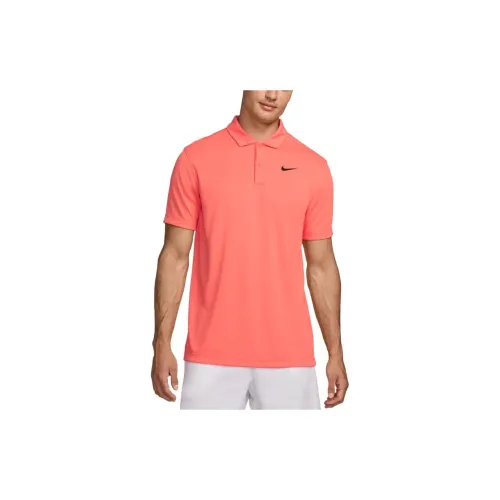 Nike Polo Shirts Men Light Asano Mango/Black