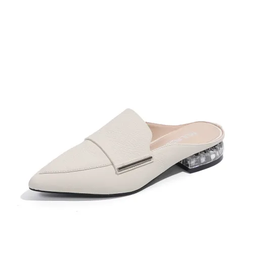 Mulinsen Rubber Sole Stitching Abrasion from Slip from Sandals CARINII B4425 360-000-000-986 Women's Beige