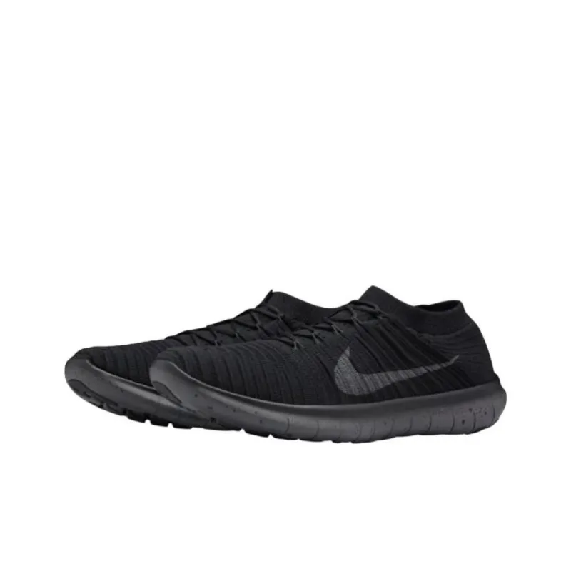 Nike Free Rn Motion Flyknit Black Dark Grey-1