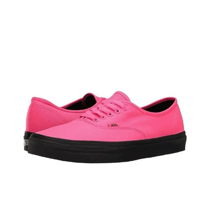 Vans Authentic Black Outsole Neon Pink-2