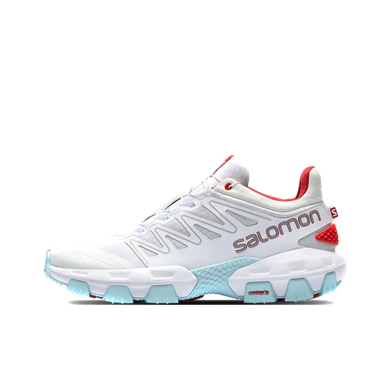 SALOMON XA Pro Street ADV Low-Top Running Shoes Unisex White Blue Red-0