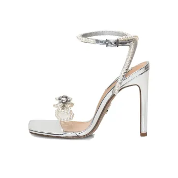 STEVE MADDEN One Strap Sandals 12cm Women's Silver