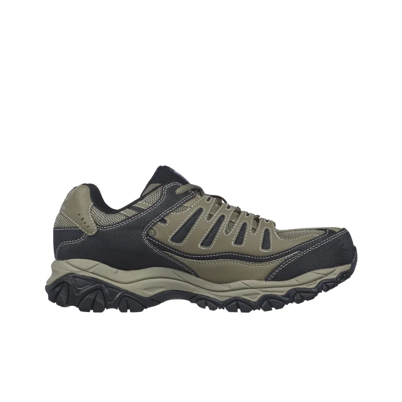 Skechers Work Relaxed Fit Cankton St Shoes 'Olive Green Black'-1