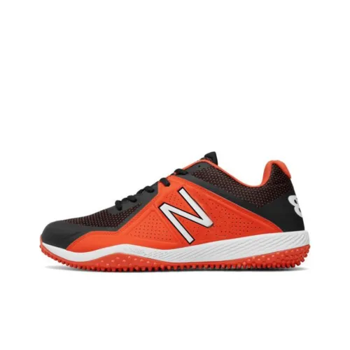 New Balance 4040 V4 Basketball Shoes Men Low-Top Black/Orange/White