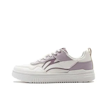 LiNing Qingyun Low-Top Casual Shoes Women's White Purple