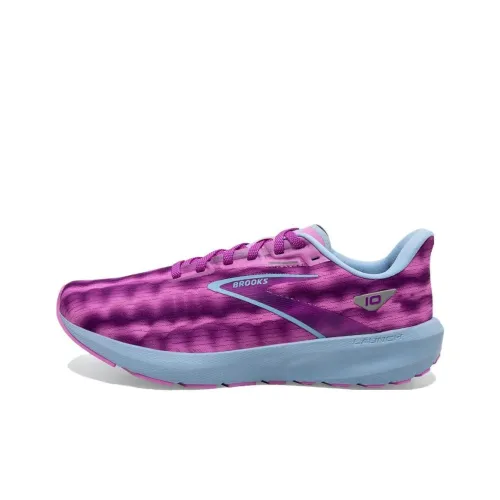 Brooks Launch 10 Running Shoes Women's Low-Top Blue Purple