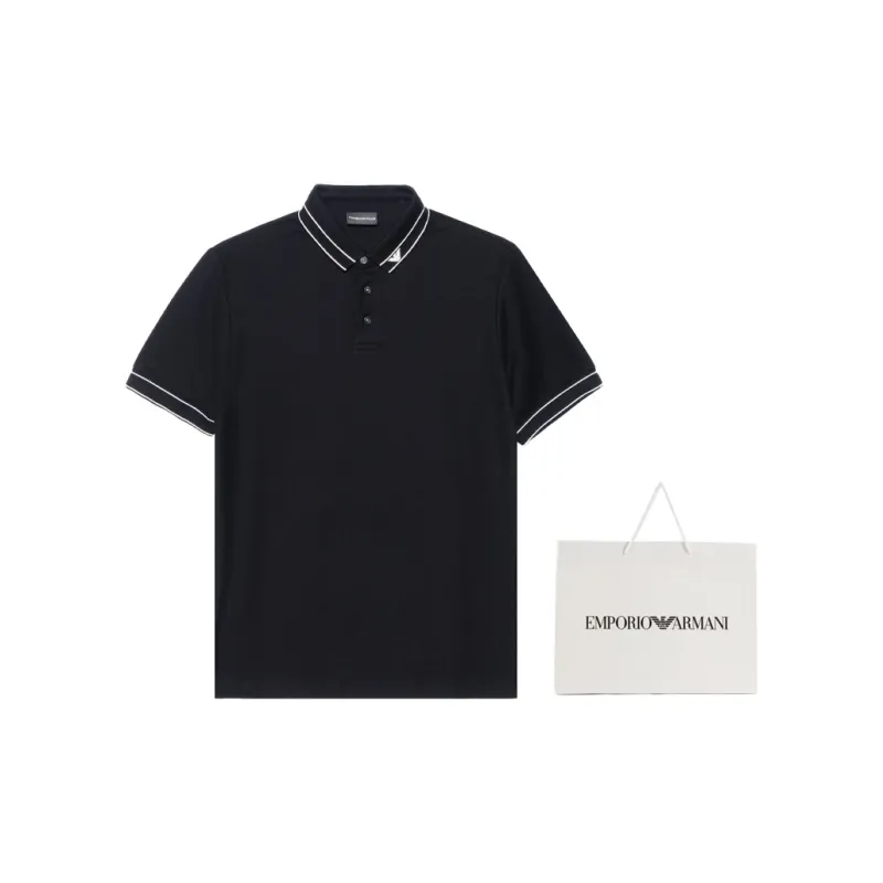 EMPORIO ARMANI Polo Shirt Men's Black-2