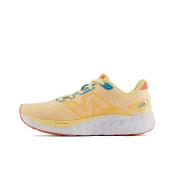 New Balance Fresh Foam 680v8 Cushioning, Wear Resistant Low Top Running Shoes Women's Yellow White