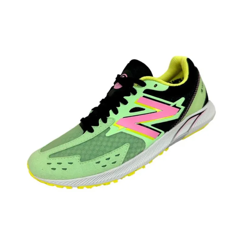 New Balance Hanzo Anti Slip Wear Resistant Low Top Running Shoes Women's Green Korean Style-2