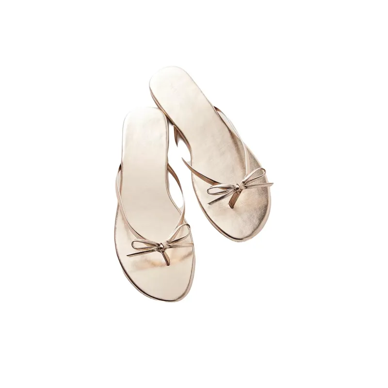 FREE PEOPLE Flip Flops Women's Gold-2