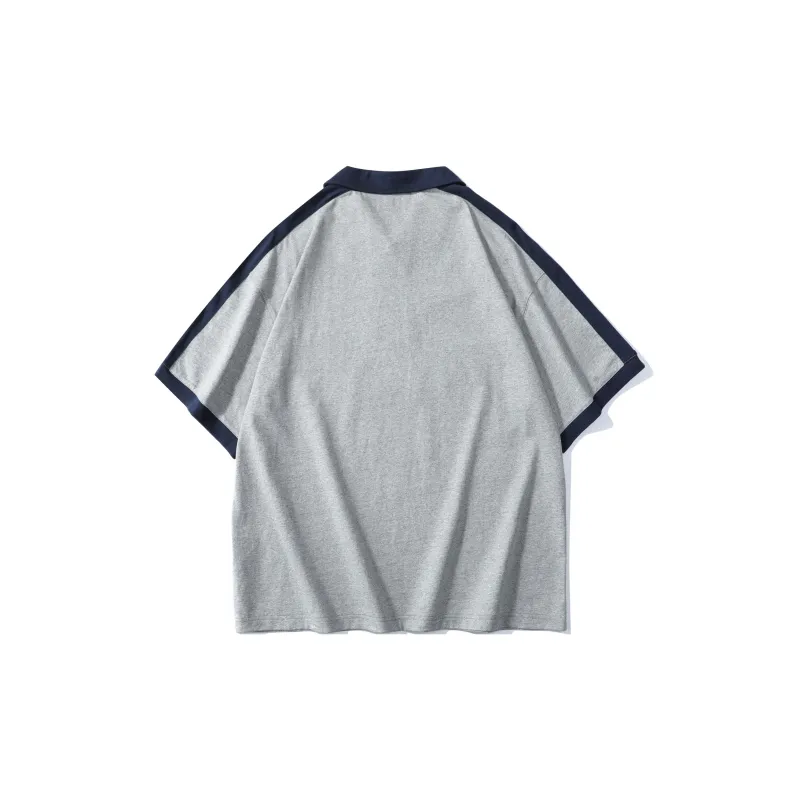 FFOMKE Polo Shirts Unisex Gray-1
