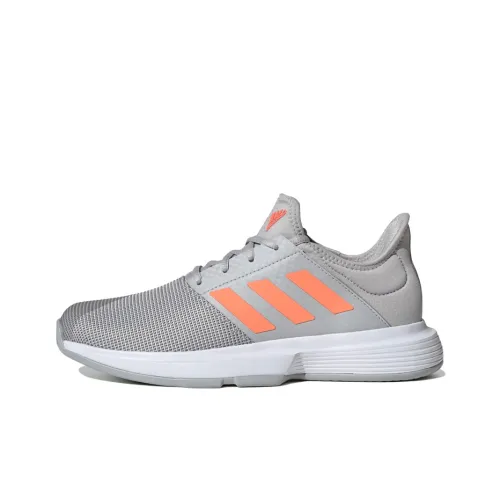 Adidas GameCourt Running Shoes Women's Low-Top Gray/White/Orange