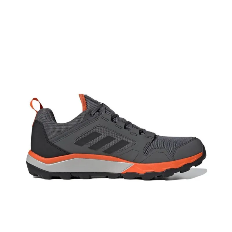 Adidas Terrex Agravic Tr Gore-Tex Trail Slip-Resistant Low-Top Trekking Shoes Men's Gray Black Orange-1