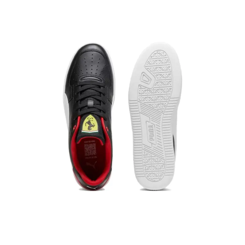 PUMA Scuderia Ferrari Slip Resistant, Abrasion Resistant, Breathable Low Top Skateboard Shoes Men's Black-3