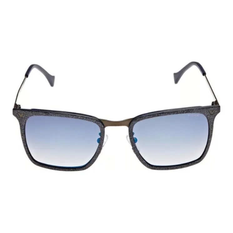 Police Metal Square Sunglasses Men's Blue-1