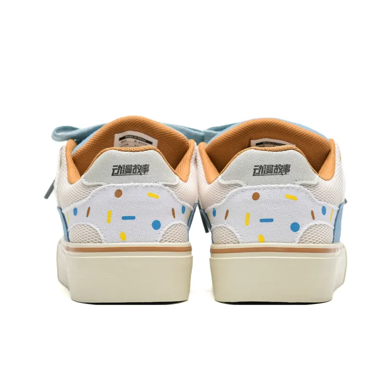 Anime Story Slip Resistant, Abrasion Resistant, Lightweight, Breathable Low Top Skateboard Shoes Women's-4