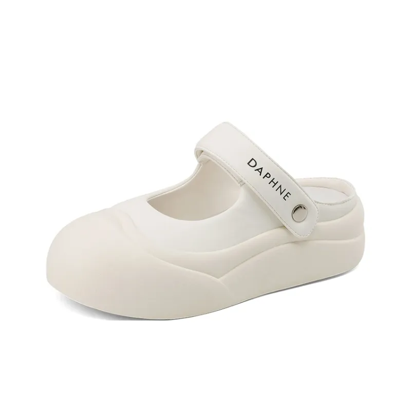 DAPHNE Slip Resistant Wrap toe Slippers Women's Beige Pink-1