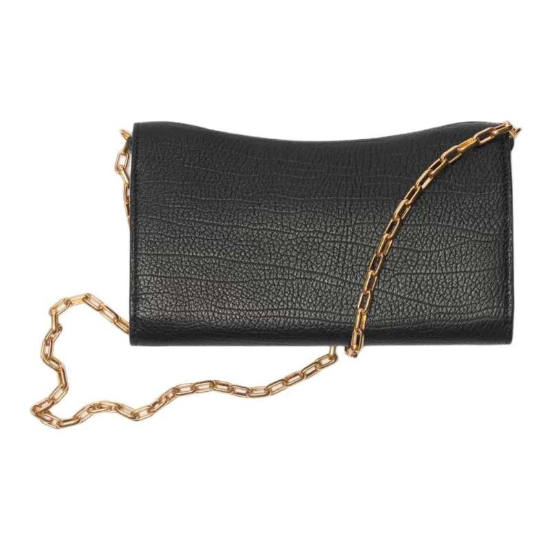 Burberry Rocking Horse Grain Calfskin Shoulder Bag, Crossbody Bag, Wallet Women's Black-1