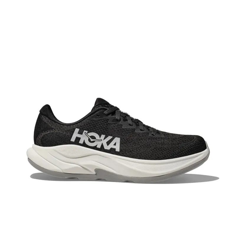 HOKA ONE ONE Anti-Slip Wear-Resistant Low-Top Running Shoes Men's Black White-1