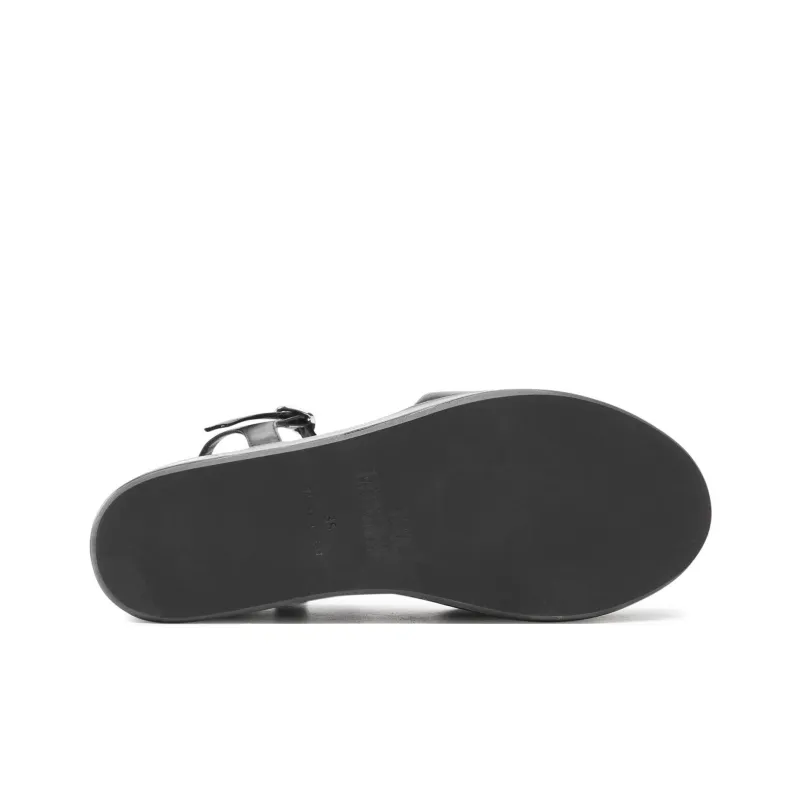 LOVE MOSCHINO Strap Sandals 7cm Women's Black-4