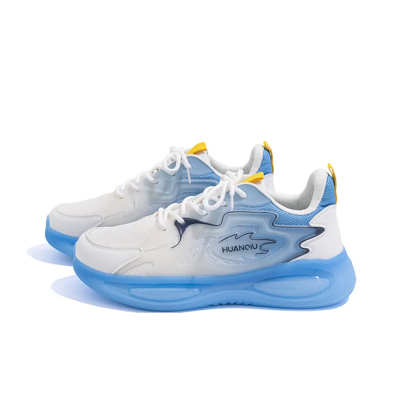 HUANQIU Cushioning Support Low Top Casual Running Shoes Men's Blue-6