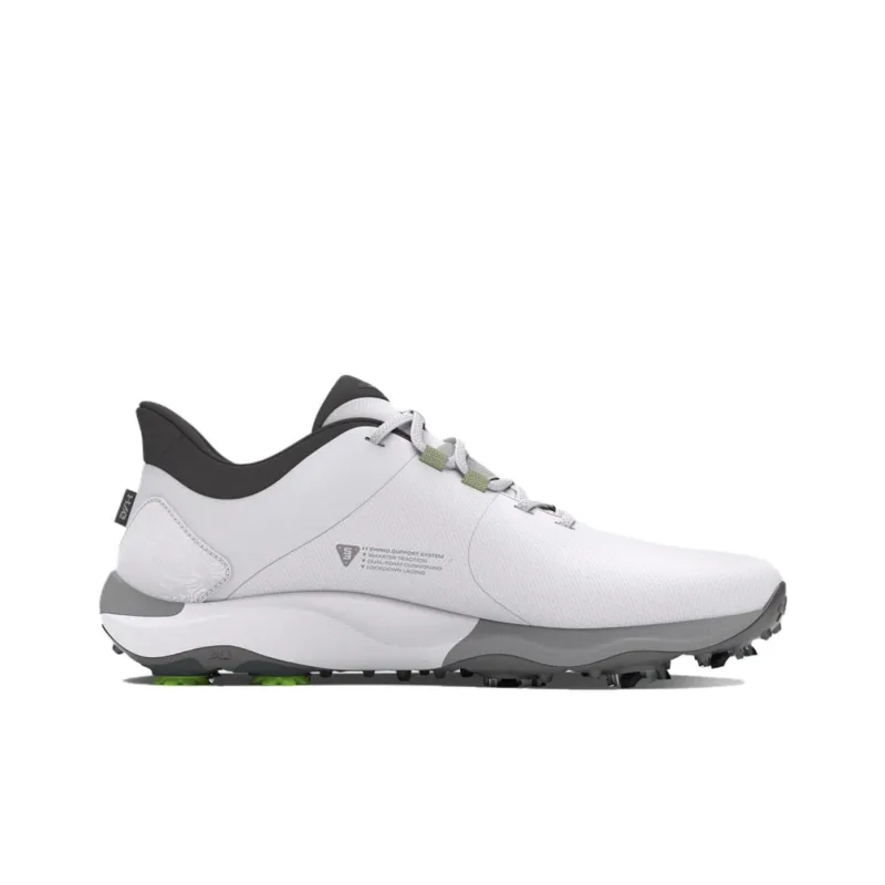 Under Armour UA Drive Pro Cushioning, Wear Resistant Low Top Golf Shoes Men's White-1