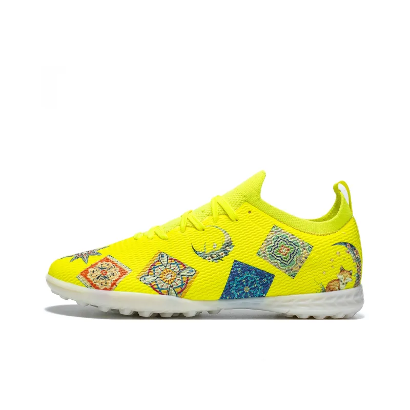 Saibi Slip Resistant, Abrasion Resistant, Waterproof Coverage Competition Training Multi Surface TF Soccer Shoes Unisex-25