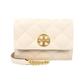 TORY BURCH TB Willa Sheepskin Envelope Bag Chain Small Square Bag Shoulder Bag Crossbody Bag Mini Women's Cream White