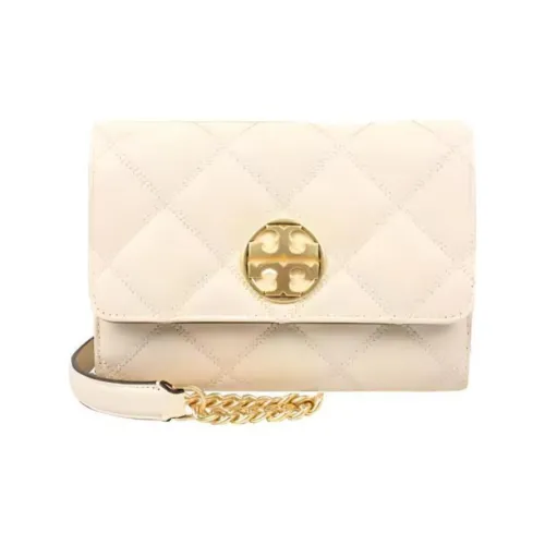 TORY BURCH TB Willa Sheepskin Envelope Bag Chain Small Square Bag Shoulder Bag Crossbody Bag Mini Women's Cream White
