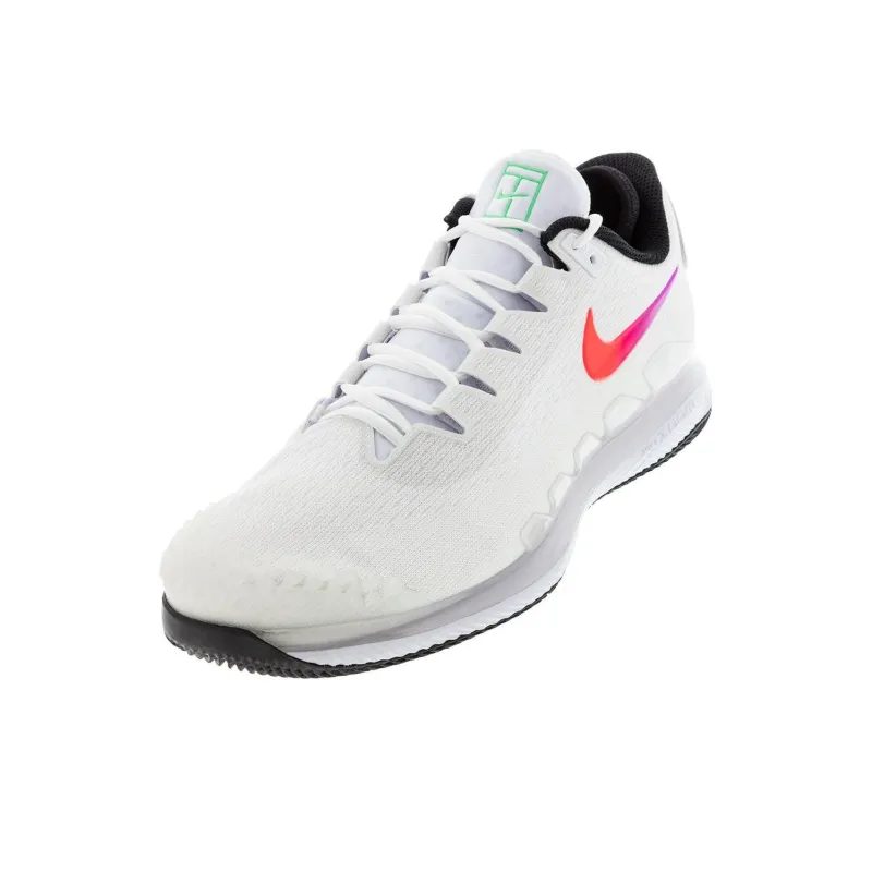 Nike Court Air Zoom Vapor X Knit White Black Electro Green-2
