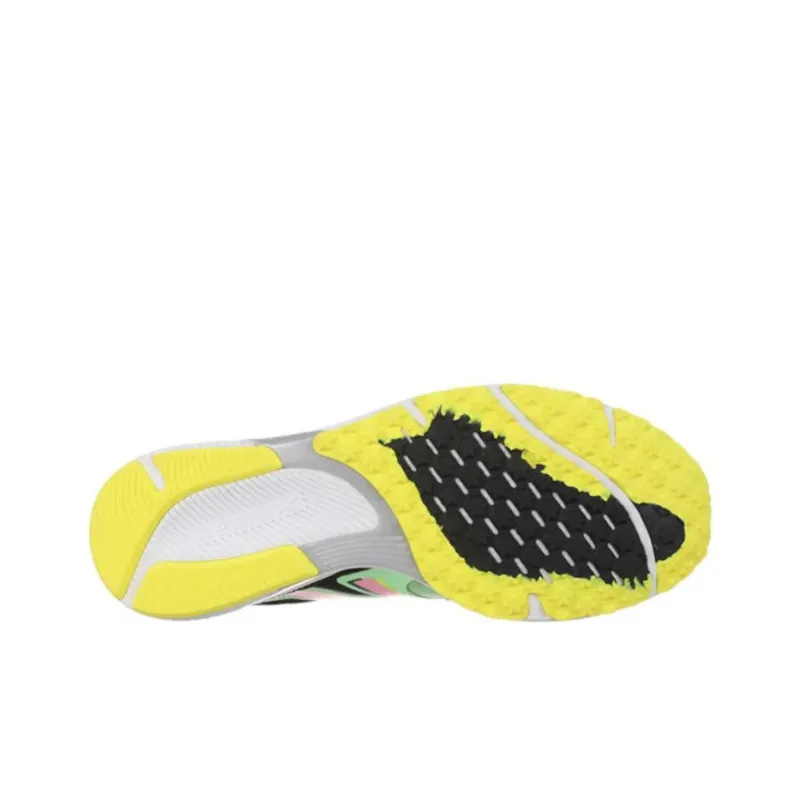 New Balance Hanzo Anti Slip Wear Resistant Low Top Running Shoes Women's Green Korean Style-3