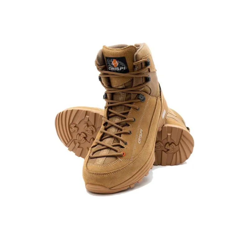 CRISPI Anti Slip Wear Resistant Waterproof Breathable Lightweight High Top Hiking Trekking Shoes Unisex Desert-2