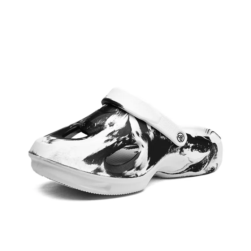 OUBT Ink Wash Rendering Design Clogs Men's-2