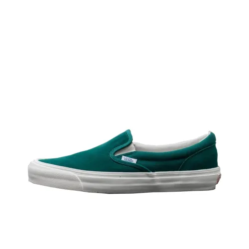 Vans Slip-on Skateboard Shoes Women's Low-Top Blue/White