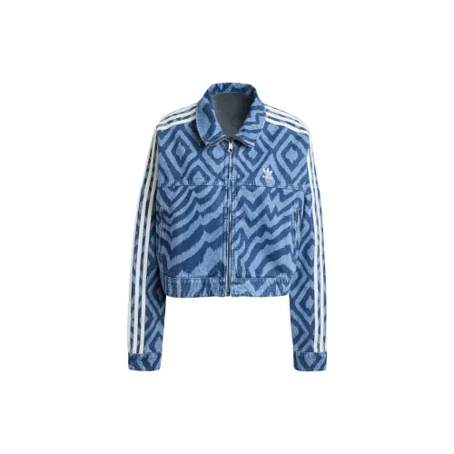 Farm Rio X Adidas Originals Denim Jackets Women's Blue