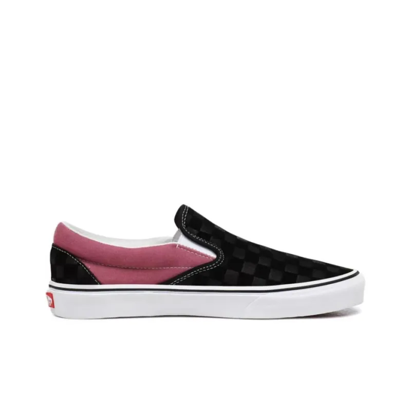 Vans Deboss Checkerboard Classic Slip On 'Black Purple'-1