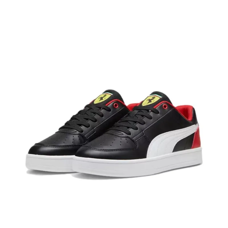 PUMA Scuderia Ferrari Slip Resistant, Abrasion Resistant, Breathable Low Top Skateboard Shoes Men's Black-2