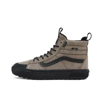 Vans SK8 MTE-2 Cushioning Wear-Resistant High-Top Skateboard Shoes Unisex Beige Black