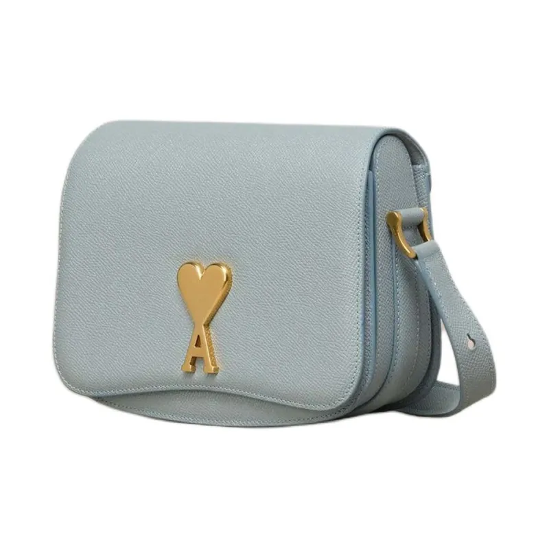 AMIPARIS Logo Plaque Foldover Top Shoulder Bag-1