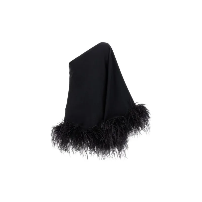TALLER MARMO Ubud Feather trim Maxi Dress-1