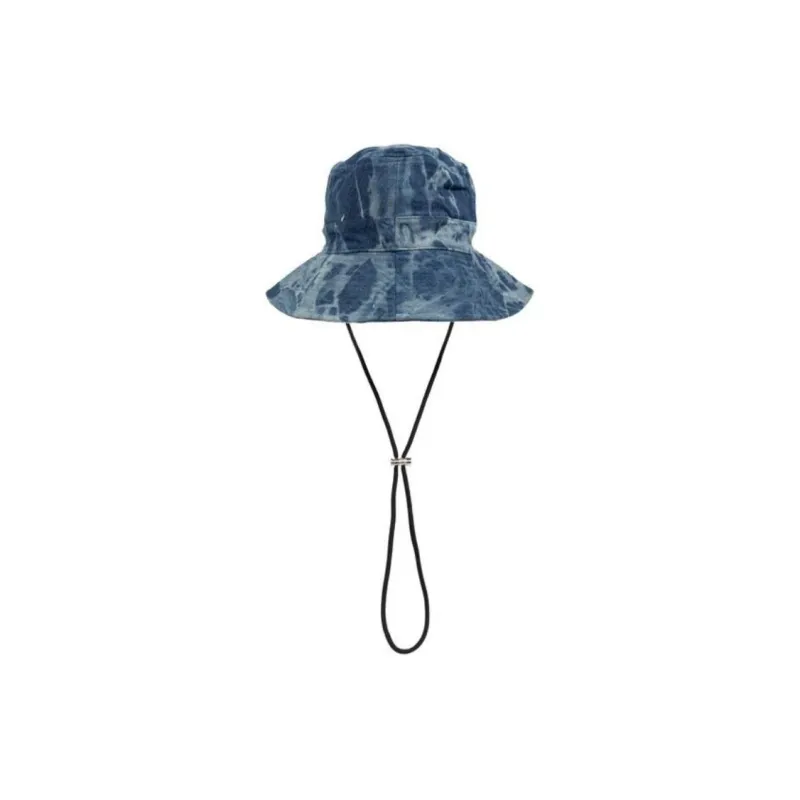 GANNI Drawstring Denim Bucket Hat-1